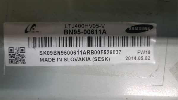 UE40ES6100 LTJ400HV05 BN95-00611A Pannello